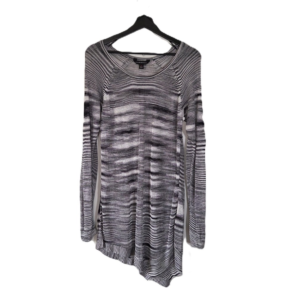 Rock & Republic Women's Sheer Tunic Asymmetrical Hem Size 1X (Fits like XL)